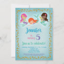 Search for ethnic birthday invitations Mermaid