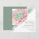 Search for green succulent wedding invitations Elegant