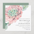 Search for green succulent wedding invitations Elegant