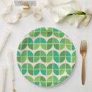 Search for mid century modern patterns paper plates For her