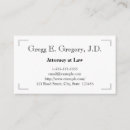 Search for corner business cards Attorney