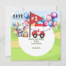 Search for 1st birthday save the dates Red