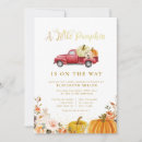 Search for floral pumpkin baby shower invitations Watercolor botanical