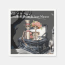 Search for halloween wedding napkins Black and white