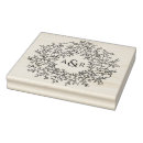 Search for leaf rubber stamps Initials