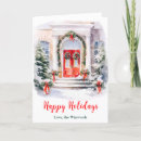 Search for front door wreath christmas cards Snow