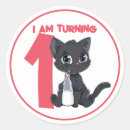 Search for cartoon black cat stickers Kitten