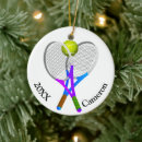Search for tennis racket on a christmas tree decorations Coach