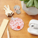 Search for pink heart pattern key rings Red