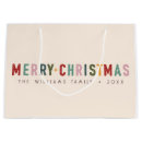Search for vintage christmas gift bags Merry and bright