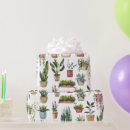 Search for potted plants wrapping paper Watercolor