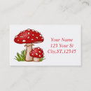 Search for fungus business cards Toadstool