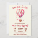 Search for hot air balloons bridal shower invitations Hearts