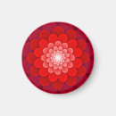 Search for red floral pattern magnets Blossom
