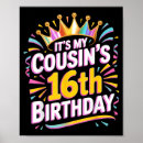 Search for 16th birthday posters 16 years