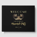 Search for masquerade guest books Black