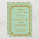 Search for gatsby baby shower invitations Gold