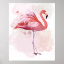 Search for tropical flamingo posters Watercolor