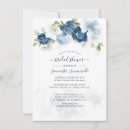 Search for blue flowers bridal shower invitations Elegant