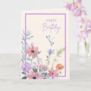 Search for garden birthday cards Purple