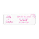 Search for floral birthday return address labels Script