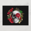 Search for skull illustration postcards Floral