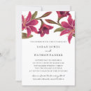 Search for pink flowers wedding invitations Vintage