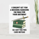 Search for book lovers birthday cards Bookish