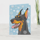 Search for doberman christmas cards Blue