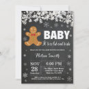 Search for gingerbread baby shower invitations Snowflake