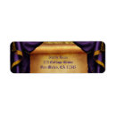 Search for gold scroll return address labels Golden