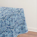 Search for blue damask tablecloths White
