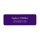 Search for violet return address labels Modern