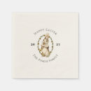 Search for happy easter napkins Bunnies