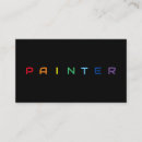 Search for house shaped business cards Painter