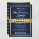 Search for navy blue retirement invitations Masculine