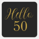 Search for elegant black gold birthday party stickers Fifty