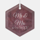 Search for maroon christmas tree decorations Mr and mrs