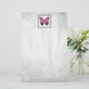 Search for butterflies stationery paper Pink