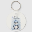Search for cute penguins key rings Watercolor
