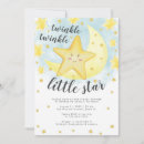 Search for gold star baby shower invitations Moon and stars