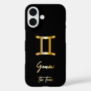 Search for gemini iphone cases Black and gold