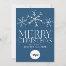 Search for blue snowflake business christmas cards Modern