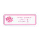 Search for flower design return address labels Pink