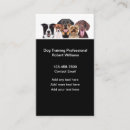 Search for training business cards Puppy