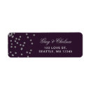 Search for silver confetti return address labels Stylish