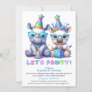 Search for rhinos invitations For kids