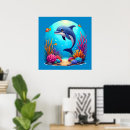 Search for cute dolphin posters Whimsical