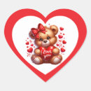 Search for bear wedding stickers Heart