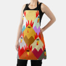 Search for chickens aprons colourful